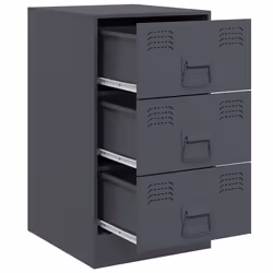 VidaXL 841780 nightstand/bedside table Anthracite - Additional view 7