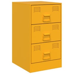 VidaXL 841781 nightstand/bedside table Yellow