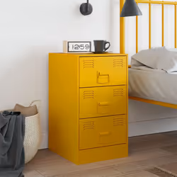 VidaXL 841781 nightstand/bedside table Yellow