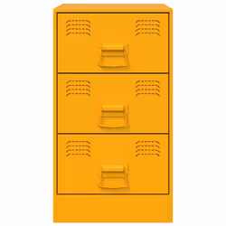 VidaXL 841781 nightstand/bedside table Yellow - Additional view 6