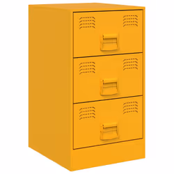 VidaXL 841782 nightstand/bedside table Yellow - Additional view 5