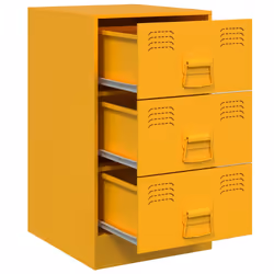 VidaXL 841782 nightstand/bedside table Yellow - Additional view 6