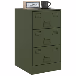 VidaXL 841784 nightstand/bedside table Olive - Additional view 4