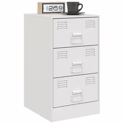 VidaXL 841785 nightstand/bedside table White - Additional view 4