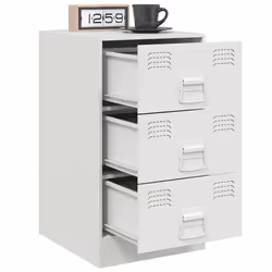 VidaXL 841786 nightstand/bedside table White - Additional view 4