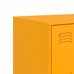 vidaXL Sideboard Storage Cupboard Side Cabinet Highboard Mustard Yellow Steel - mustard yellow - Additional view 10