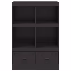 vidaXL Highboard Sideboard Side Cabinet Home Storage Cupboard Anthracite Steel - black - Additional view 5