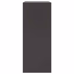 vidaXL Highboard Sideboard Side Cabinet Home Storage Cupboard Anthracite Steel - black - Additional view 7