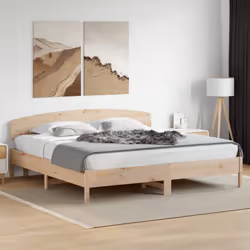vidaXL Headboard Home Decor Bedroom Bed Header Bed Headboard Solid Wood Pine - natural, 200 cm