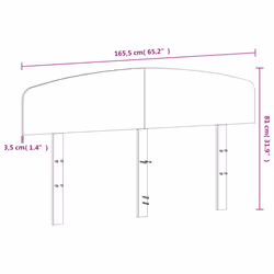 vidaXL Headboard Home Decor Bedroom Bed Header Bed Headboard Solid Wood Pine - natural, 160 cm