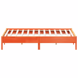 vidaXL Bed Frame Bedroom Bed Base Bedstead Mattress Foundation Solid Wood Pine - brown, 180 x 200 cm - Additional view 4