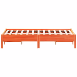vidaXL Bed Frame Bad Base Wax Brown 120x190 cm Small Double Solid Wood Pine - Additional view 4