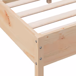 vidaXL Bed Frame with Headboard Bedstead Bed Base 120x200 cm Solid Wood Pine - 160 x 200 cm - Additional view 6