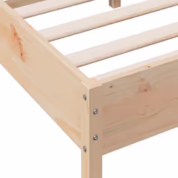 vidaXL Bed Frame with Headboard Bedstead Bed Base 120x200 cm Solid Wood Pine - 150 x 200 cm - Additional view 6
