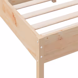 vidaXL Bed Frame with Headboard Bedstead Bed Base 120x200 cm Solid Wood Pine - 140 x 190 cm - Additional view 6