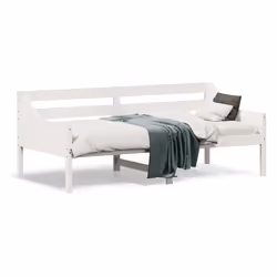 VidaXL 842839, Sofa bed, White, Pinewood, 1955 mm, 955 mm, 760 mm