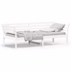 VidaXL 842867, Sofa bed, White, Pinewood, 2195 mm, 850 mm, 760 mm