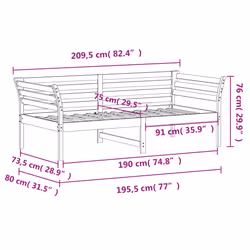 VidaXL 842883 sofa Sofa bed White - Additional view 8