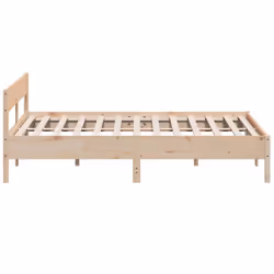 vidaXL Bed Frame with Headboard Bedstead Bed Base 120x200 cm Solid Wood Pine - 180 x 200 cm - Additional view 4