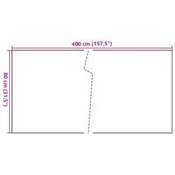 vidaXL Balcony Screen Privacy Screen Outdoor Garden Fence Screen Poly Rattan - black, 400 x 80 cm - Additional view 3