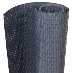 vidaXL Balcony Screens Patio Privacy Screen 10 pcs Black 255x19 cm Poly Rattan - anthracite, 5 pcs