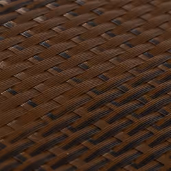 vidaXL Balcony Screens Patio Privacy Screen 10 pcs Black 255x19 cm Poly Rattan - brown and black, 10 pcs - Additional view 6