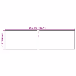 vidaXL Balcony Screens Patio Privacy Screen 10 pcs Black 255x19 cm Poly Rattan - black, 10 pcs