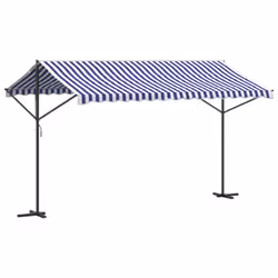 vidaXL Free Standing Awning Canopy Garden Canopy Sunshade Outdoor Shelter - 4 x 3 m