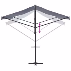 vidaXL Free Standing Awning Canopy Garden Canopy Sunshade Outdoor Shelter - 5 x 3 m - Additional view 6