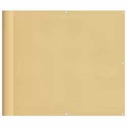 vidaXL Balcony Screen Outdoor Privacy Screen Fence Patio Screen Oxford Fabric - sand, 90 x 400 cm