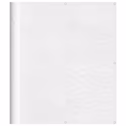 vidaXL Balcony Screen Outdoor Privacy Screen Fence Patio Screen Oxford Fabric - white, 120 x 700 cm