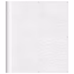 vidaXL Balcony Screen Outdoor Privacy Screen Fence Patio Screen Oxford Fabric - white, 120 x 1000 cm