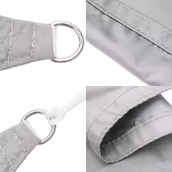 vidaXL Sun Shade Sail Awning Canopy Light Grey 3.6x3.6 m 100% Polyester Oxford - Additional view 5
