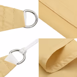 vidaXL Sun Shade Sail Awning Canopy Cover Sand 3.6x3.6 m 100% Polyester Oxford - Additional view 5