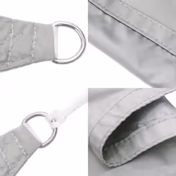 vidaXL Sun Shade Sail Canopy Light Grey 2.5x2.5x3.5 m 100% Polyester Oxford - Additional view 5
