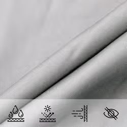 vidaXL Sun Shade Sail Awning Canopy Light Grey 4x4x5.8 m 100% Polyester Oxford - Additional view 6