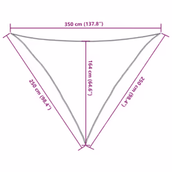 vidaXL Sun Shade Sail Awning Canopy Sand 2.5x2.5x3.5 m 100% Polyester Oxford - Additional view 3