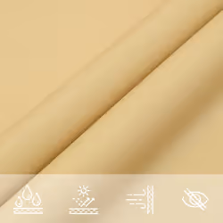 vidaXL Sun Shade Sail Awning Canopy Cover Sand 3x3x3 m 100% Polyester Oxford - Additional view 6