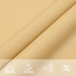 vidaXL Sunshade Sail Oxford Fabric Triangular Shade Sail Sunscreen Canopy - sand, 3.6 x 3.6 x 3.6 m - Additional view 6
