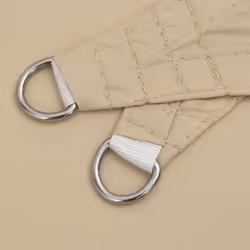 vidaXL Sun Shade Sail Awning Canopy Cover Beige 2x2x2 m 100% Polyester Oxford - Additional view 4