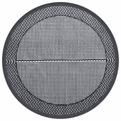 vidaXL Outdoor Carpet ARAKIL Grey Ã160 cm PP Balcony Carpet Outdoor Blanket Rug