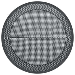 vidaXL Outdoor Carpet ARAKIL Grey Ã160 cm PP Balcony Carpet Outdoor Blanket Rug