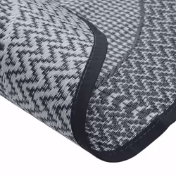 vidaXL Outdoor Carpet ARAKIL Grey Ã160 cm PP Balcony Carpet Outdoor Blanket Rug - Additional view 4