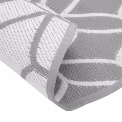 vidaXL Outdoor Carpet ARAKIL Grey Ã160 cm PP Balcony Carpet Outdoor Blanket Rug - Additional view 4
