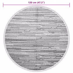 vidaXL Outdoor Carpet Garden Rug Carpet Patio Mat Area Rug Balcony Blanket PP - grey, 120 cm