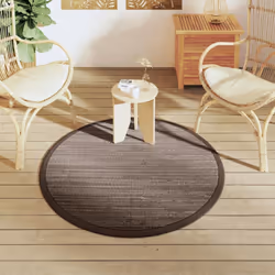 vidaXL Outdoor Carpet Garden Rug Carpet Patio Mat Area Rug Balcony Blanket PP - brown, 120 cm