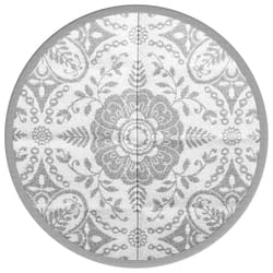 vidaXL Outdoor Carpet Garden Rug Carpet Patio Picnic Area Rug Light Grey PP