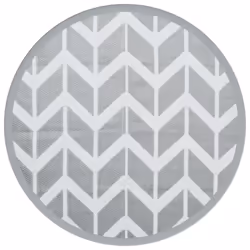 vidaXL Outdoor Carpet Garden Rug Carpet Patio Mat Area Rug Balcony Blanket PP - white and grey, 160 cm