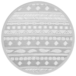 vidaXL Outdoor Carpet Garden Rug Carpet Patio Mat Area Rug Balcony Blanket PP - grey pattern, 200 cm
