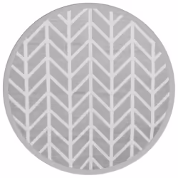 vidaXL Outdoor Carpet Garden Rug Carpet Patio Mat Area Rug Balcony Blanket PP - light grey and white, 120 cm
